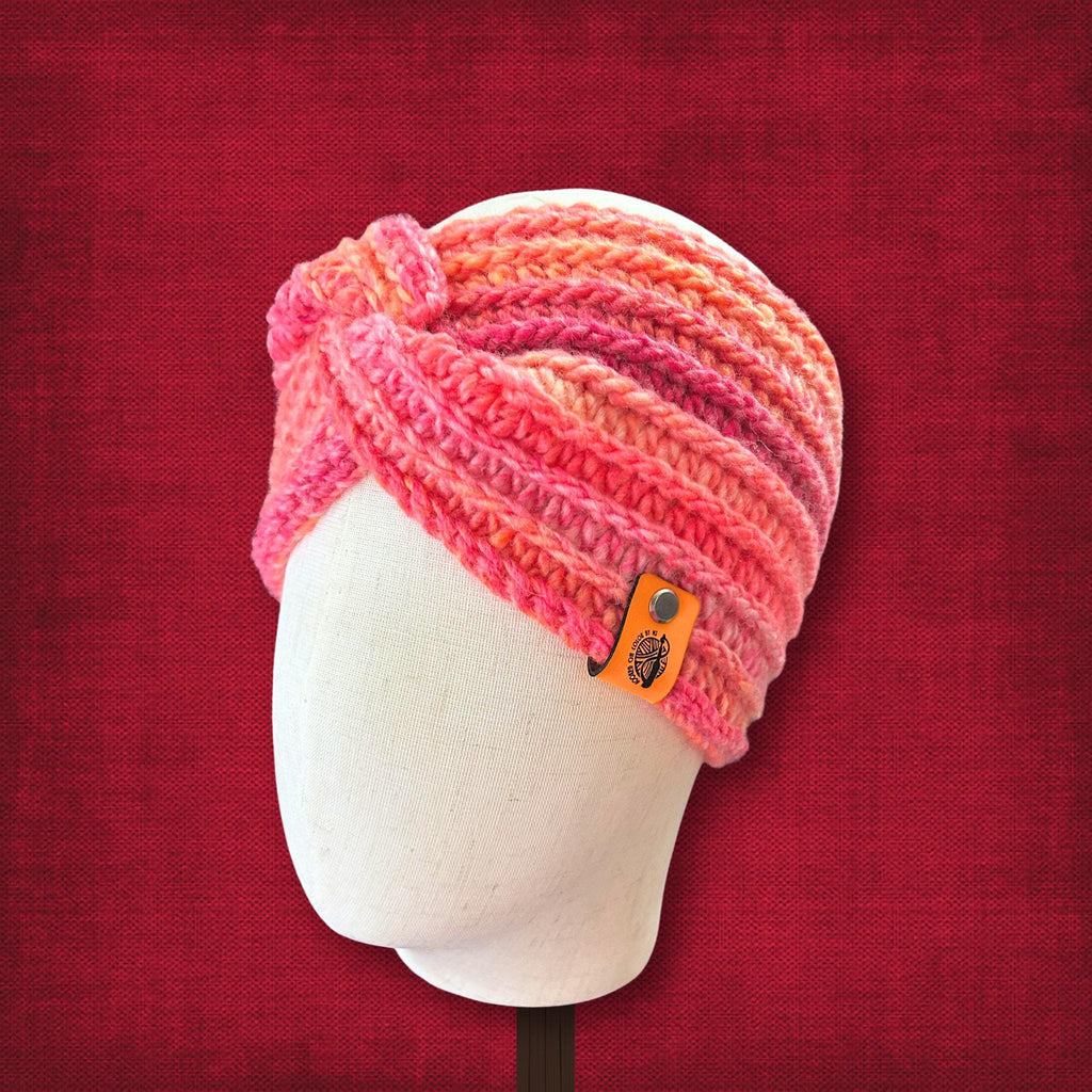 M/L Pink Lava Ear Warmer