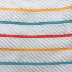 Coral Stripe Hand Towel