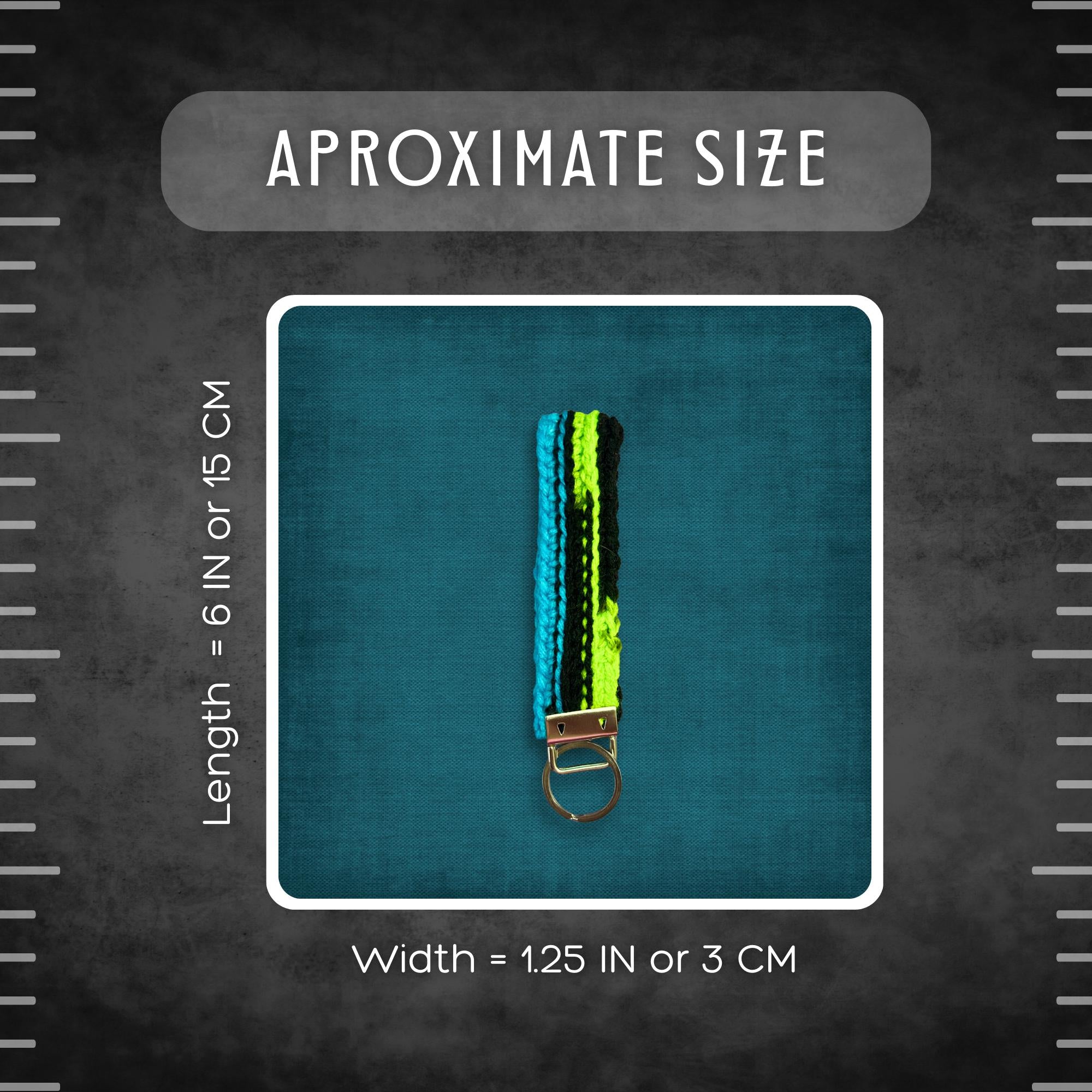Neon Wristlet Keychain