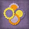 Purple Flower Coasters