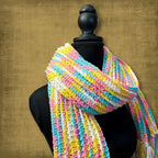 Ribbed Fringe Scarf