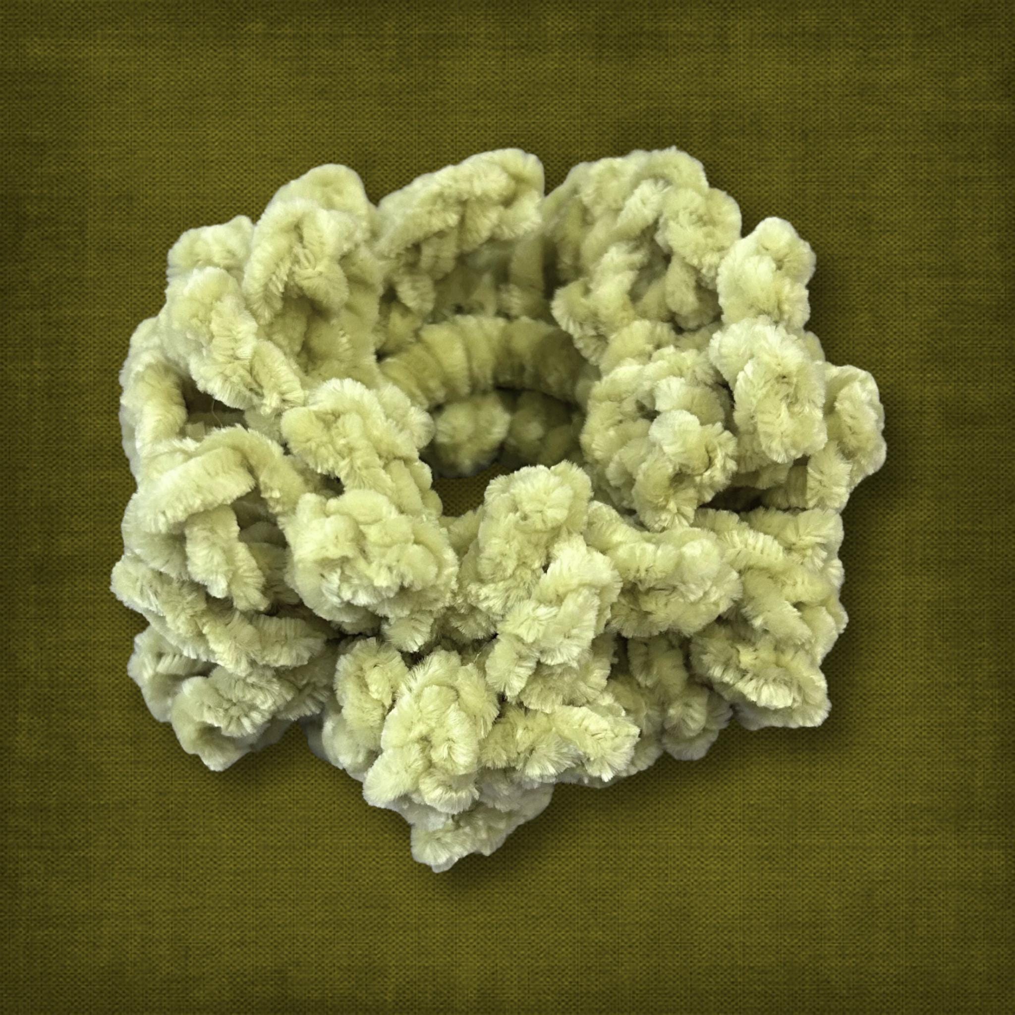 Garden Green Velvet Scrunchie