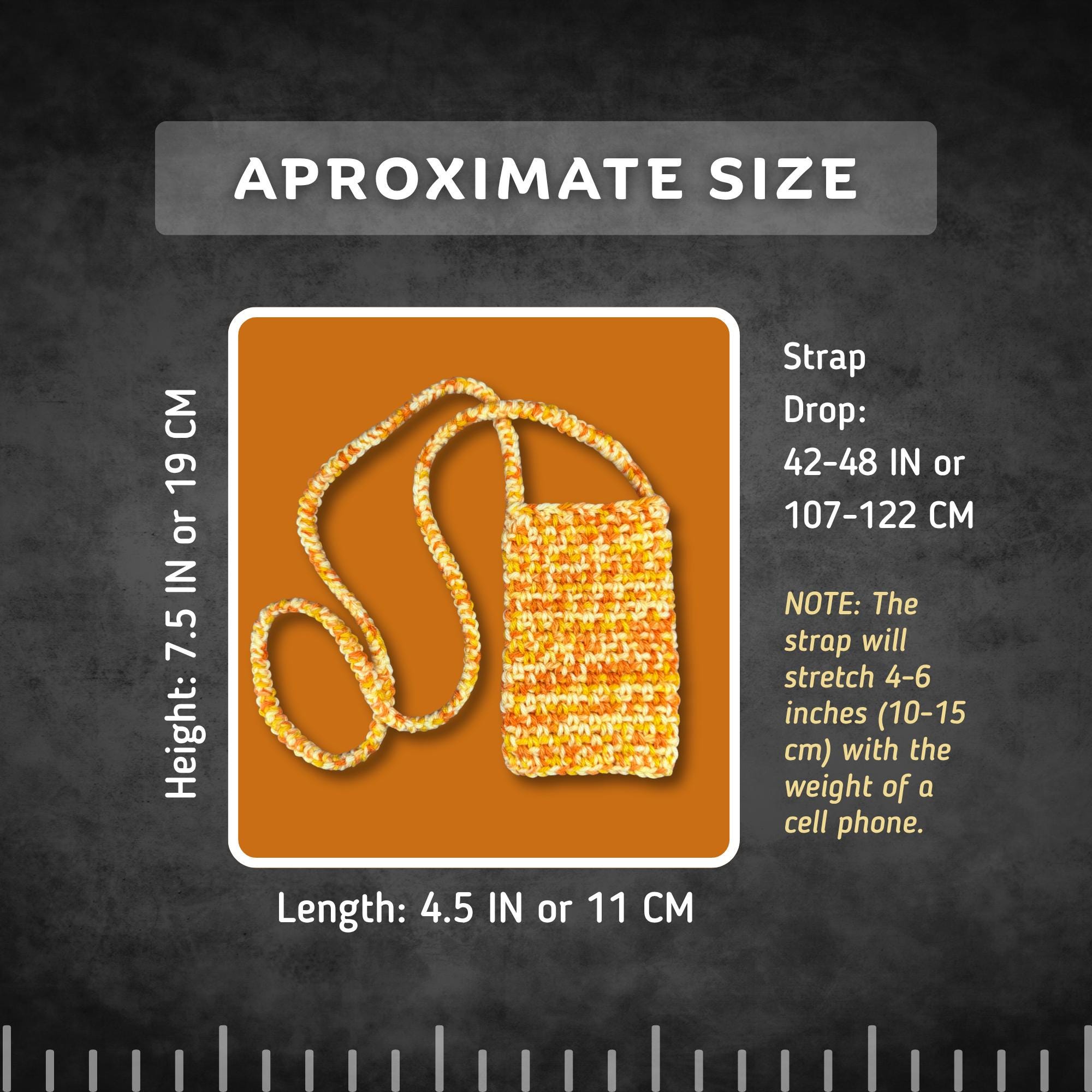Orange Crossbody Phone Bag