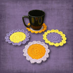 Purple Flower Coasters