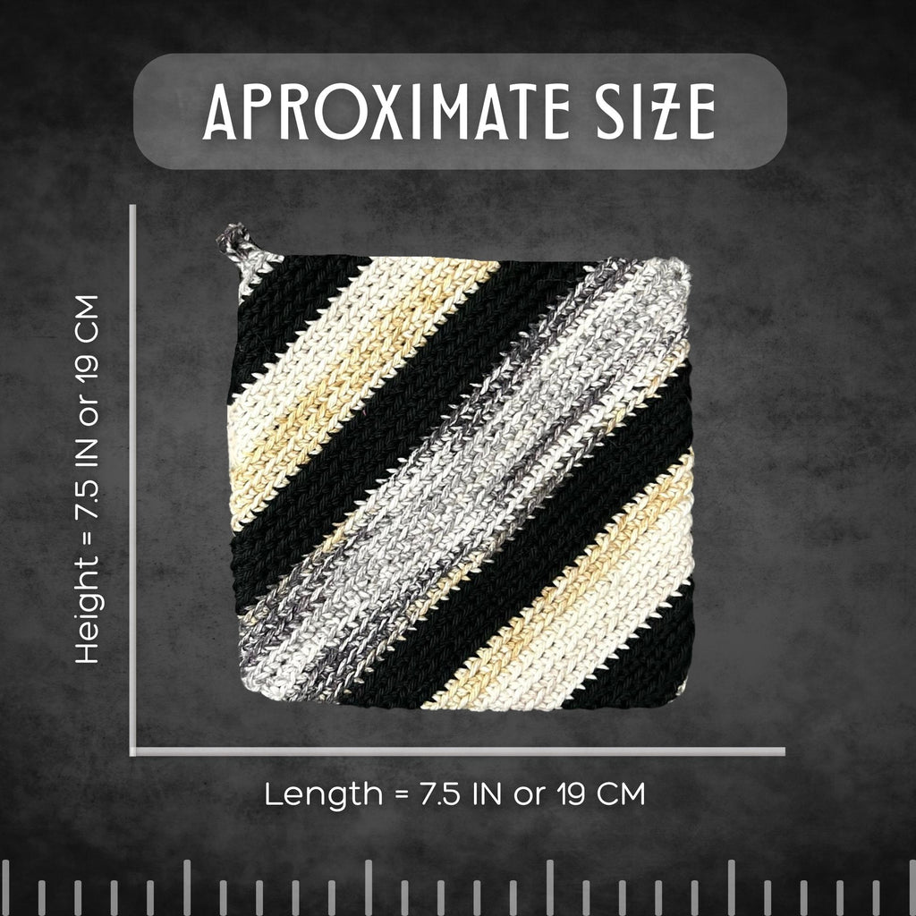 Black Cotton Pot Holders
