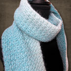 Soft Winter Blue Scarf