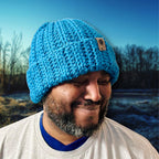 L/XL Adult Teal Blue Beanie