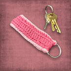 Pink Wristlet Keychain