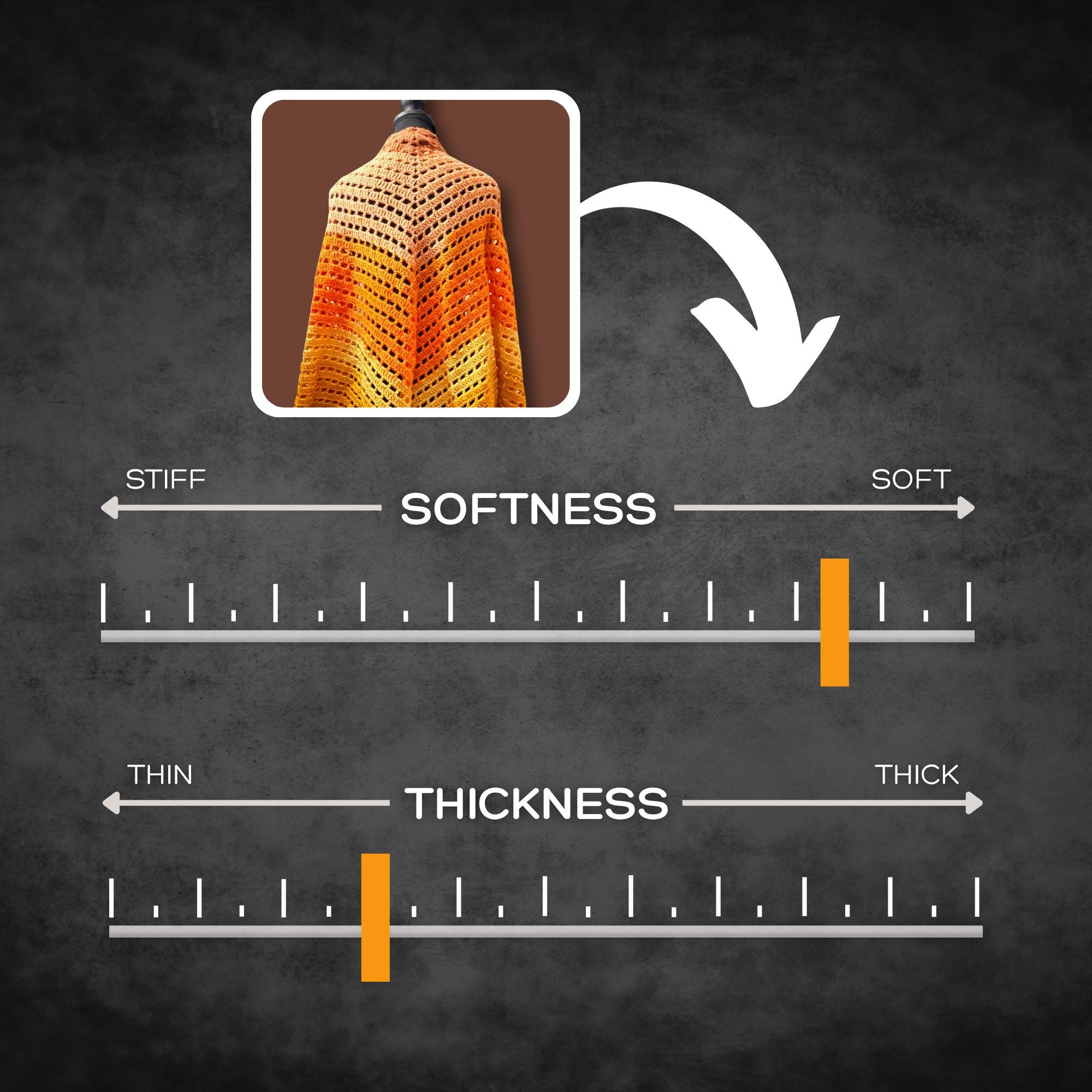 Burnt Orange Shoulder Wrap Shawl