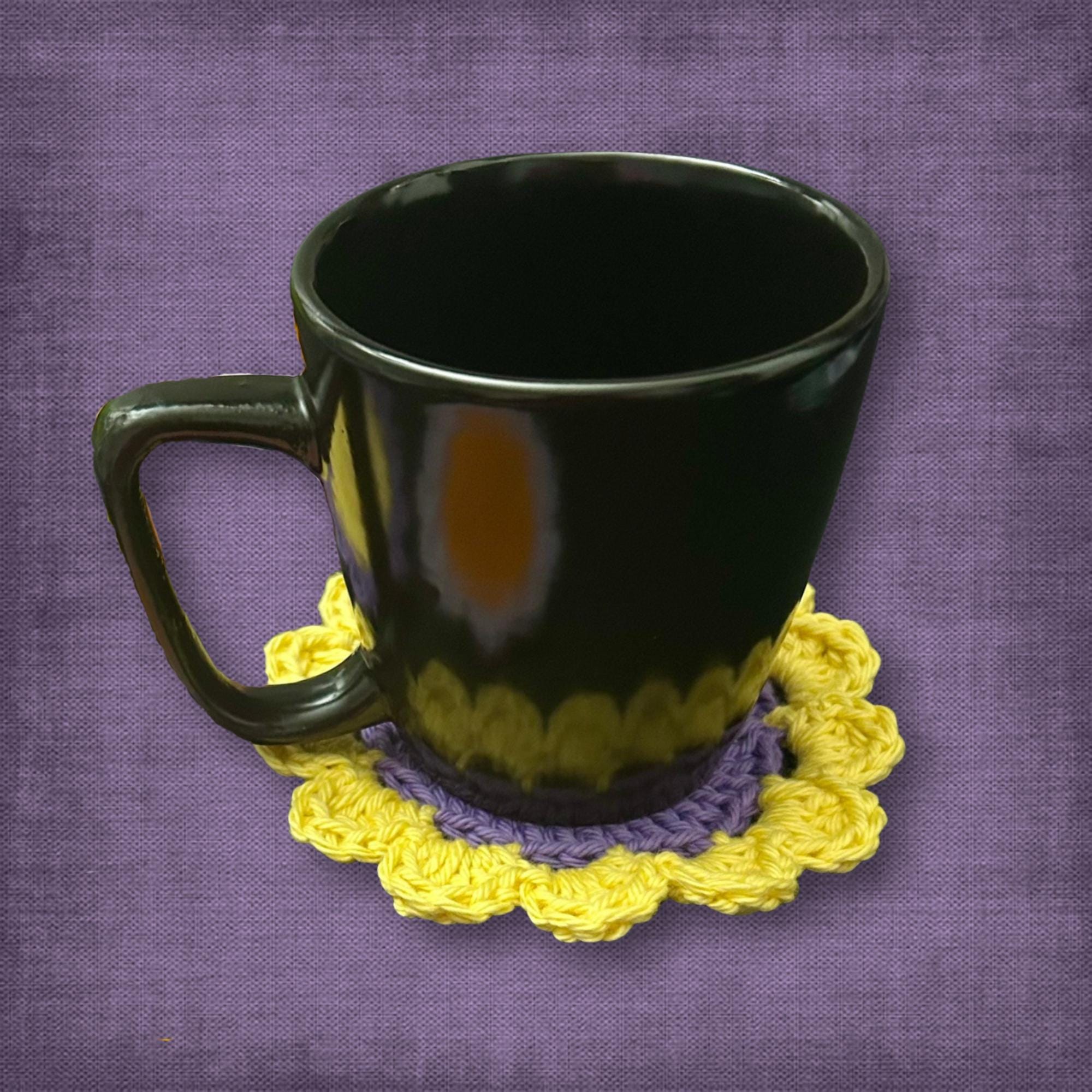 Purple Flower Coasters