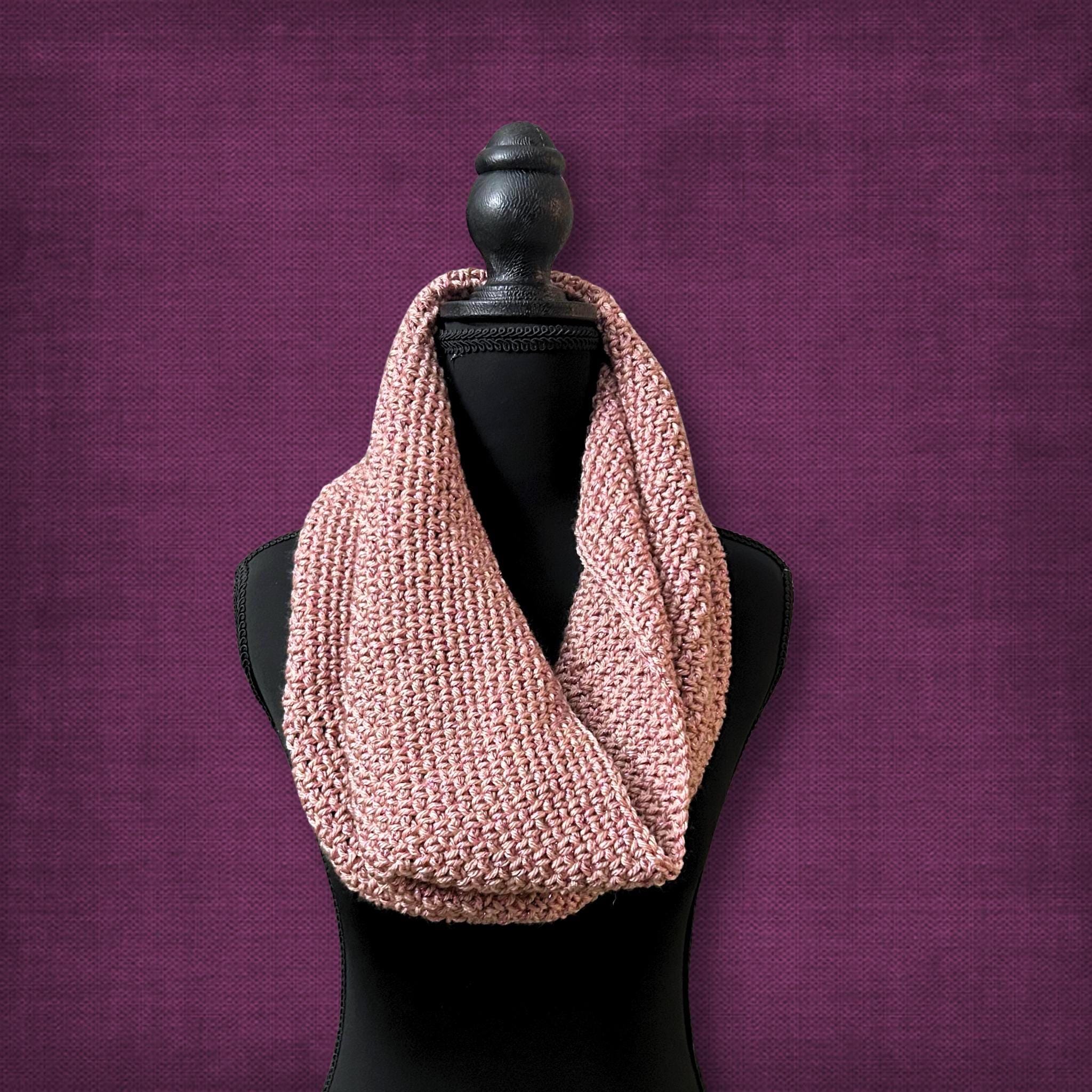 Shimmer Rose Pink Cowl