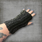 Adult L/XL Gray Wrist Warmers