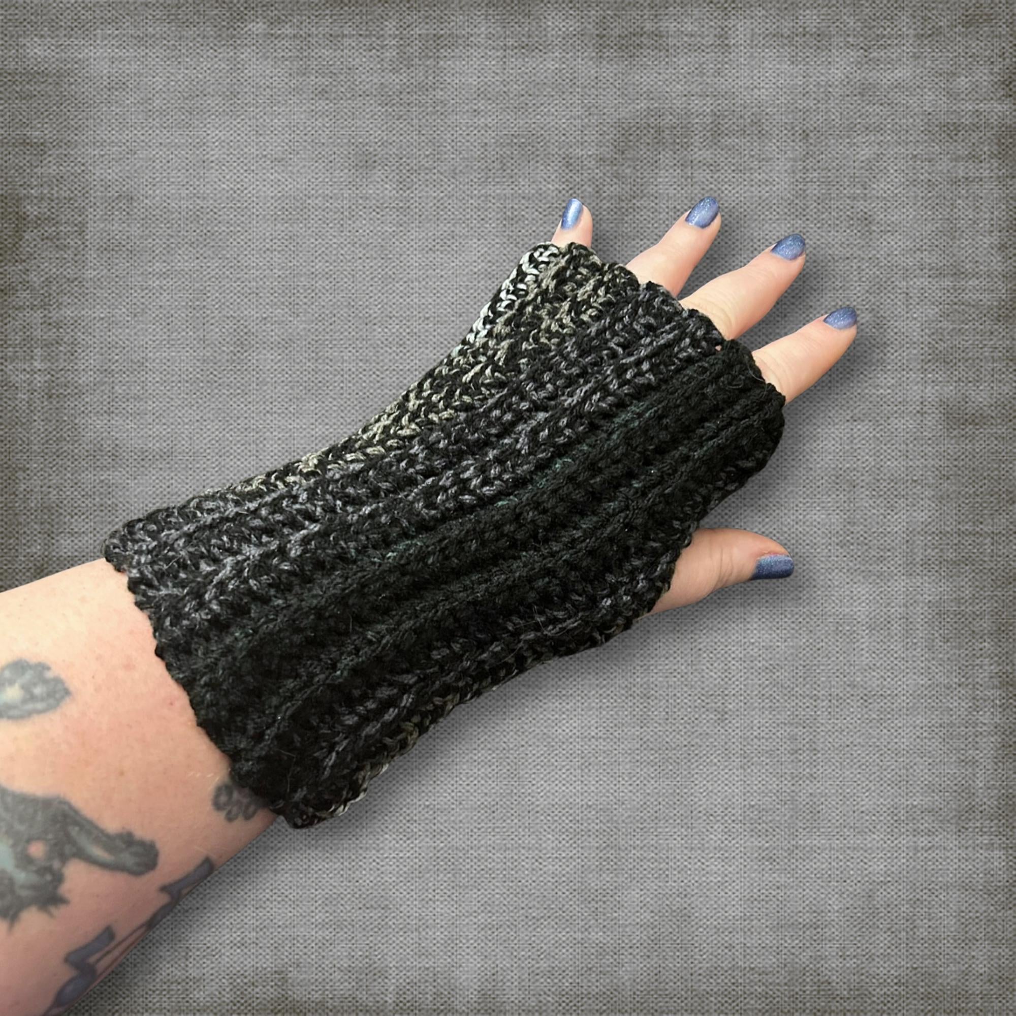 Adult L/XL Gray Wrist Warmers