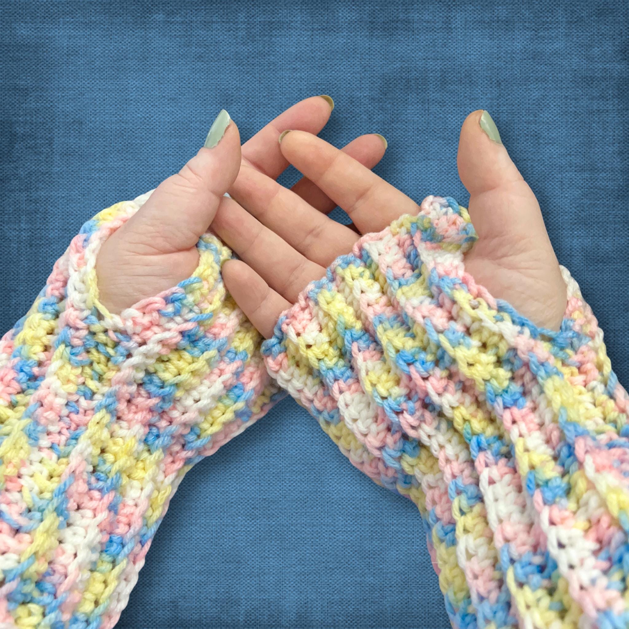 Adult L/XL Pastel Wrist Warmers