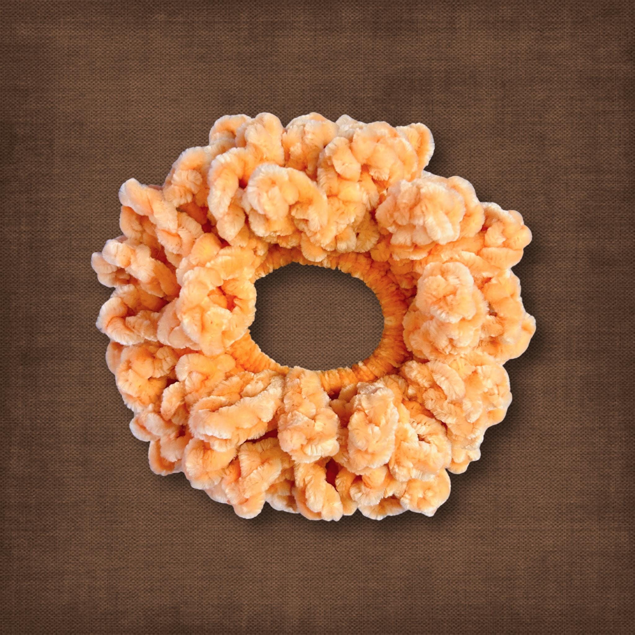 Summer Peach Scrunchie