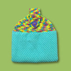 Retro Teal Blue Towel
