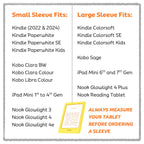 Neon Nook / Kindle E-Reader Sleeves