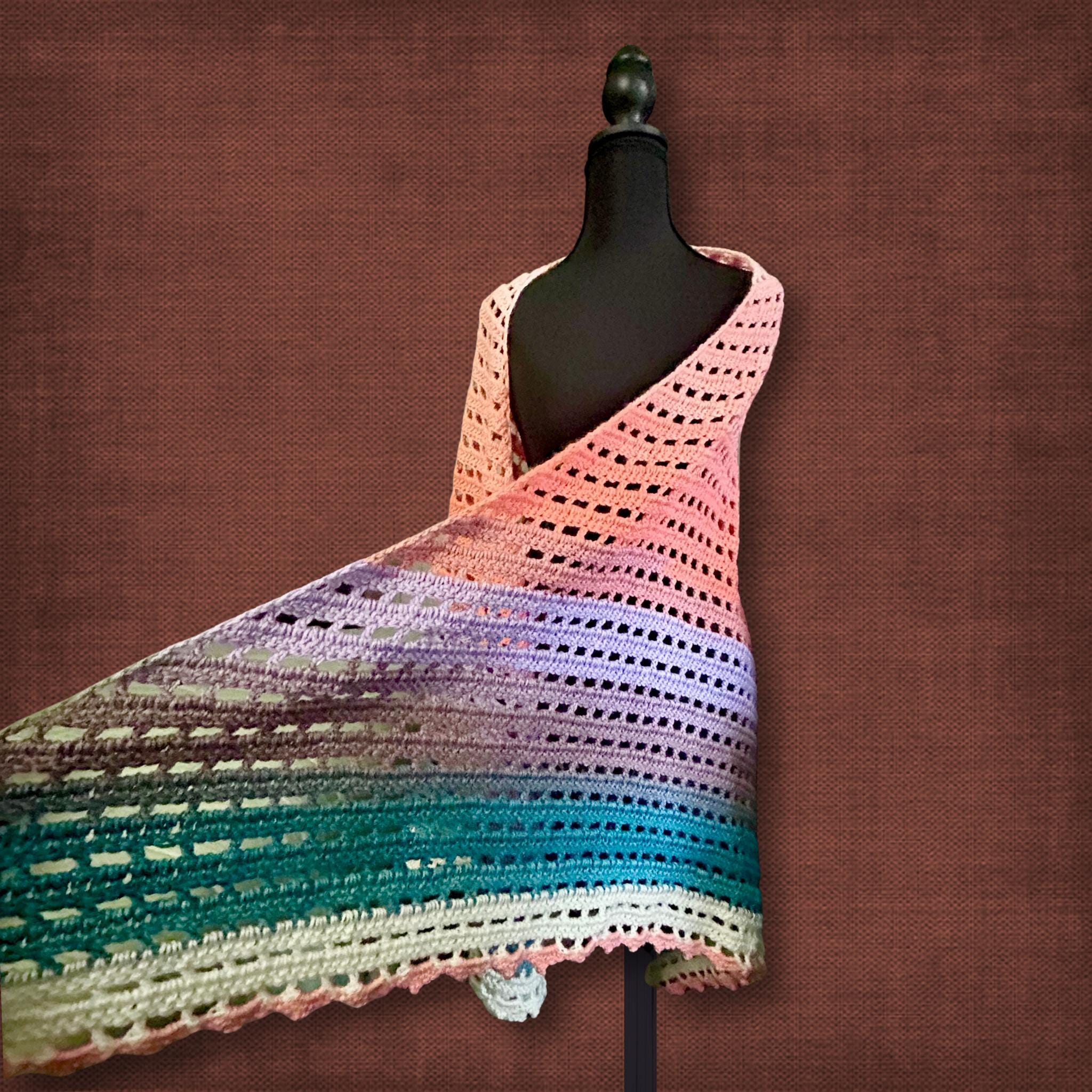 Coral Beachhouse Shawl