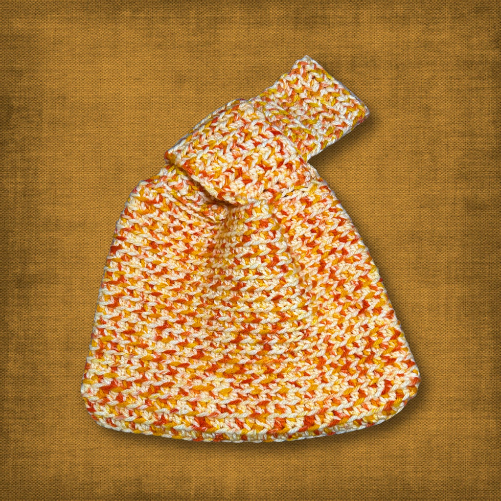 Orange Japanese Knot Bag