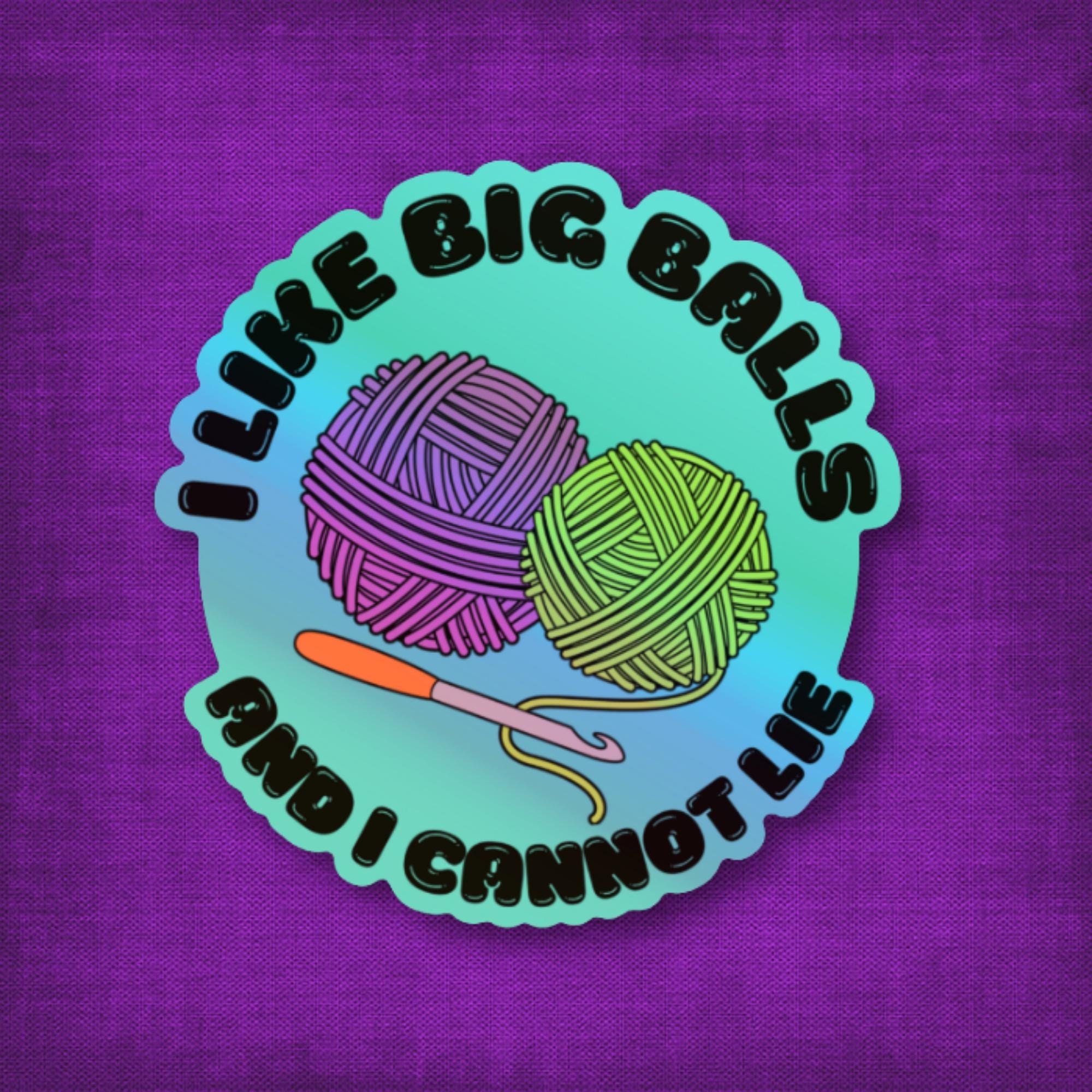 3″ Holo Sticker Big Balls