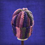L/XL Adult Pink Purple Beanie
