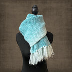 Soft Winter Blue Scarf