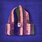 L/XL Adult Pink Purple Beanie