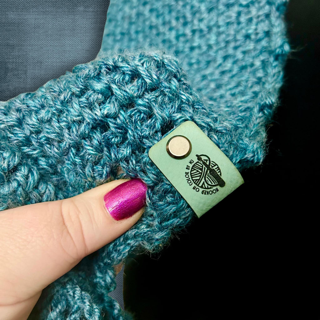 Deep Ocean Blue Winter Scarf