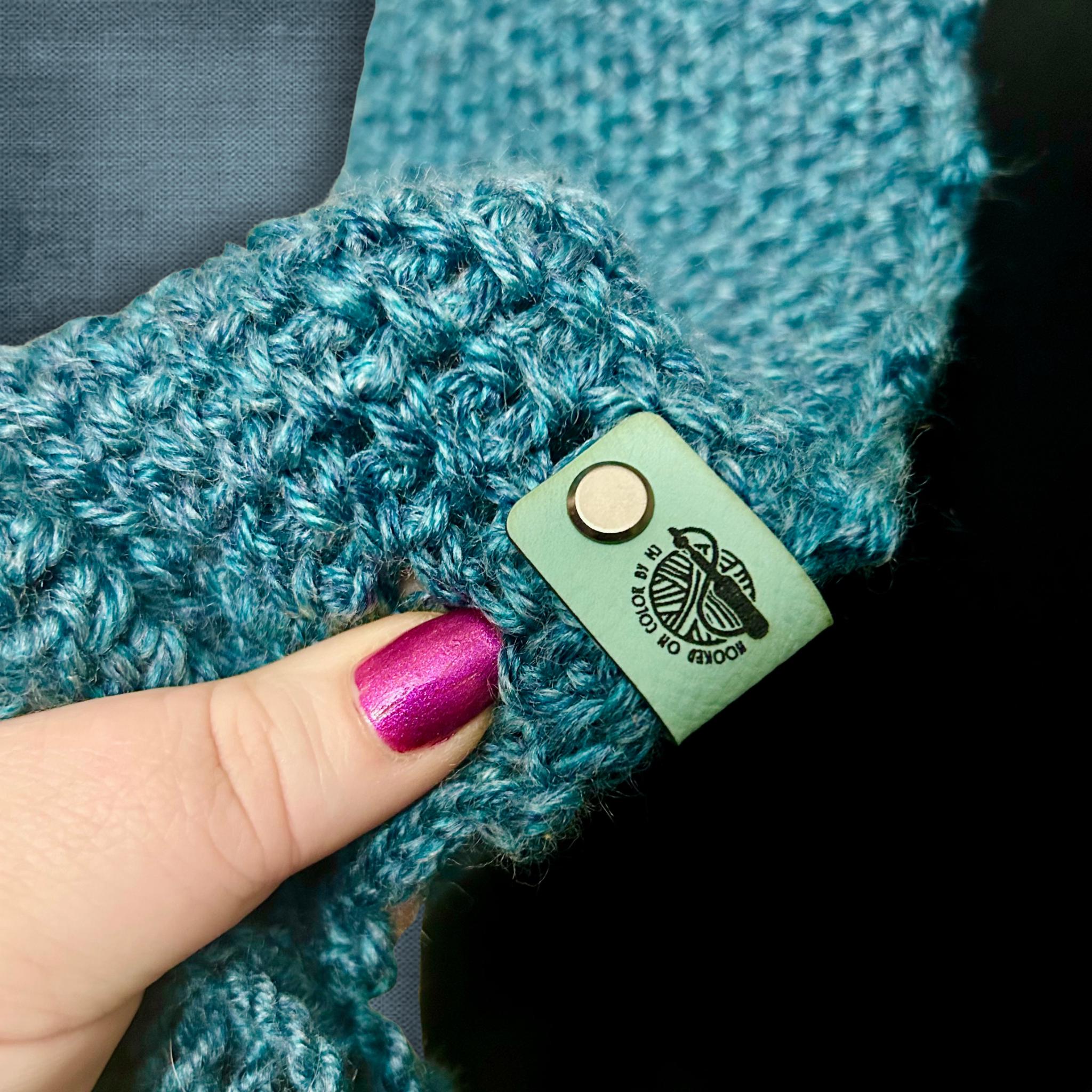 Deep Ocean Blue Winter Scarf