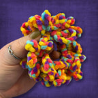 Bright Confetti Velvet Scrunchie