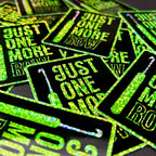 3" Glitter Sticker One More Row