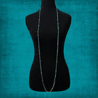 Teal Blue Glass Bead Infinity