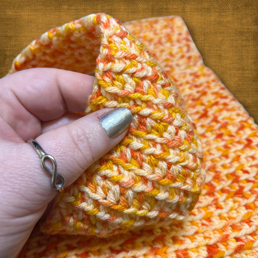 Orange Japanese Knot Bag