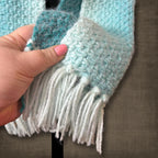 Soft Winter Blue Scarf