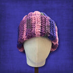 L/XL Adult Pink Purple Beanie