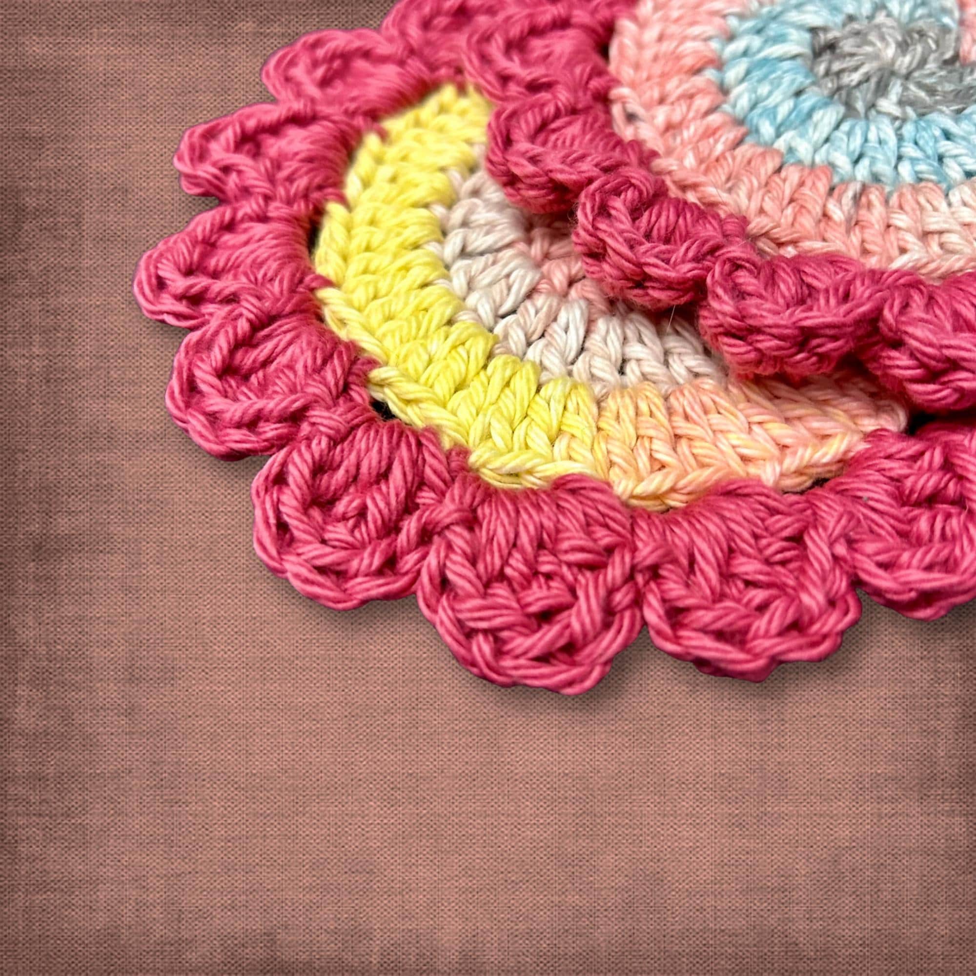 Pink Floral Coasters