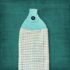Light Blue Hanging Towel
