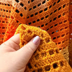 Burnt Orange Shoulder Wrap Shawl