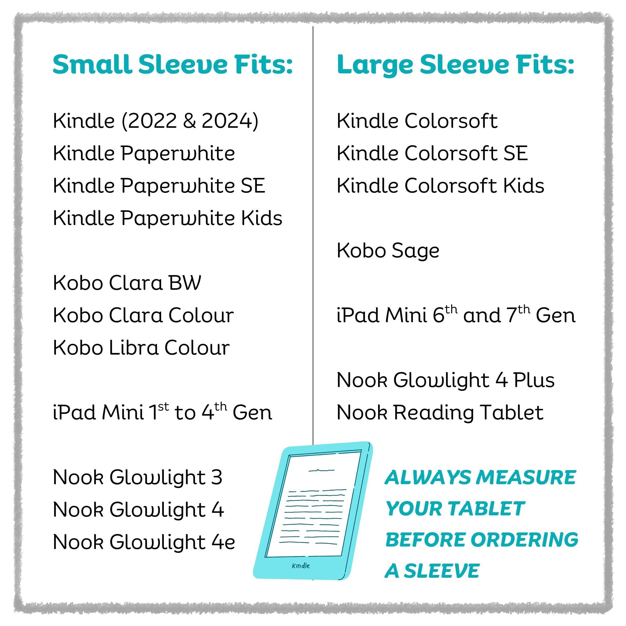 Mermaid Nook / Kindle E-Reader Sleeves