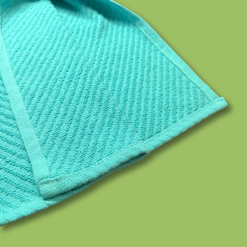 Retro Teal Blue Towel