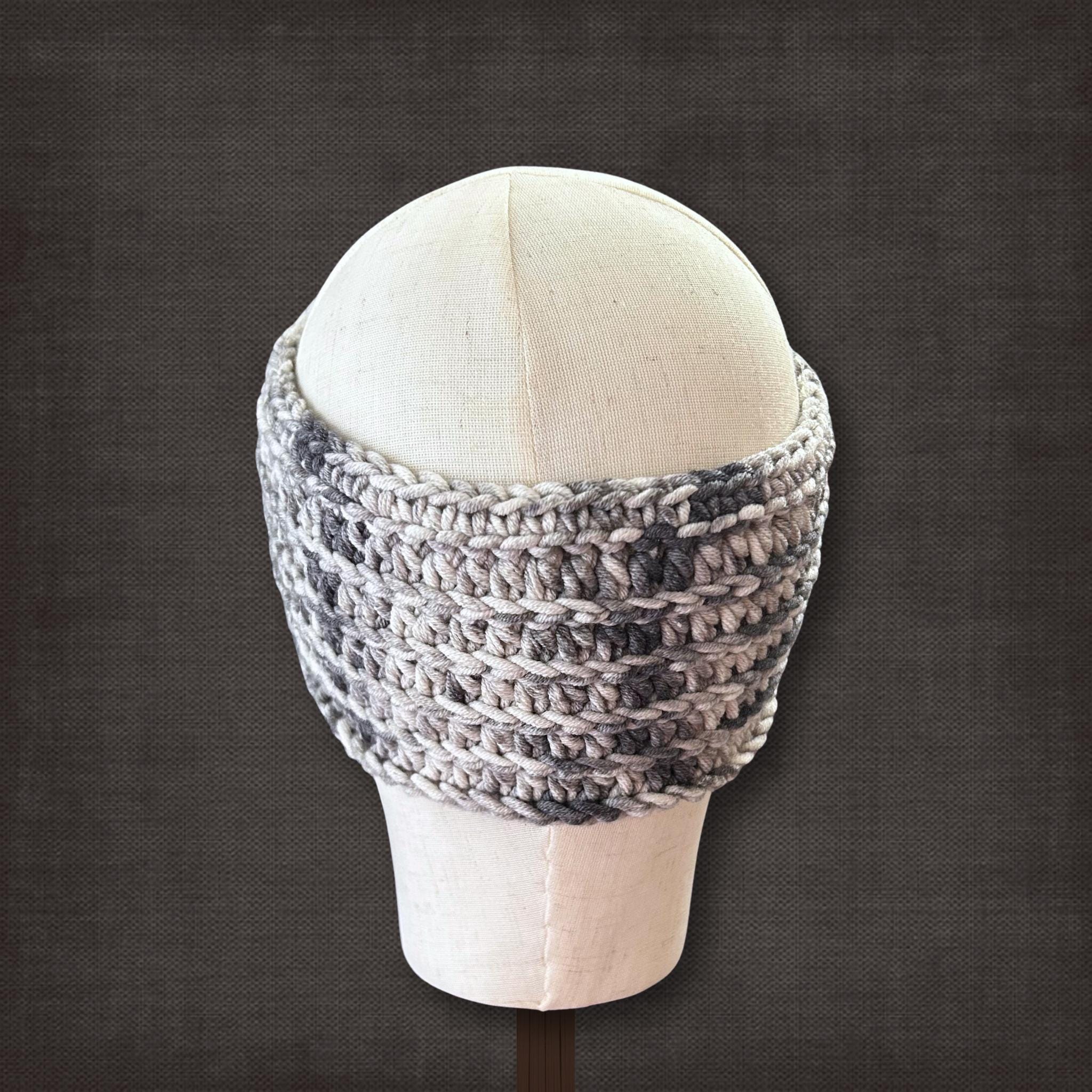 M/L Gray Ear Warmer
