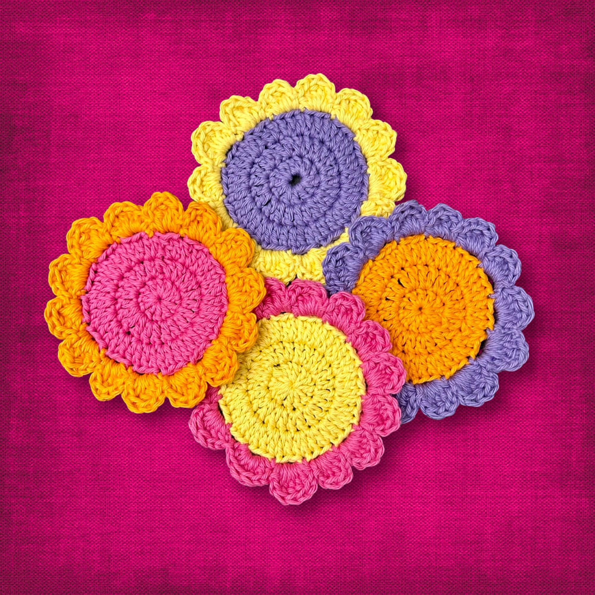 Bright Flower Coasters