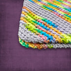 Purple Rainbow Cotton Pot Holder Set