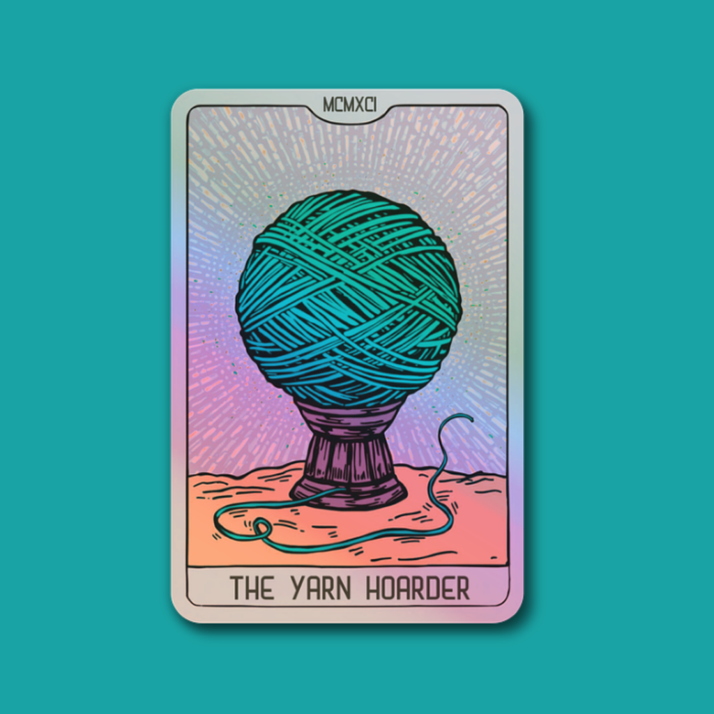 3" Holo Sticker Yarn Hoarder