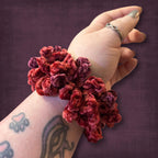 Red Crushed Velvet Scrunchie
