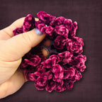 Grape Purple Velvet Scrunchie