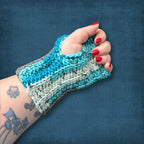 Adult L/XL Teal Wrist Warmers