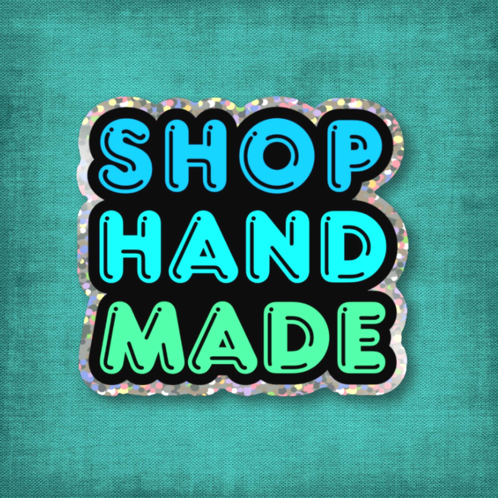 3″ Glitter Sticker Handmade