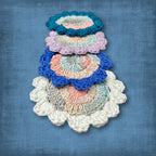 Soft Blue Floral Coasters