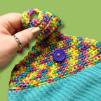 Retro Teal Blue Towel
